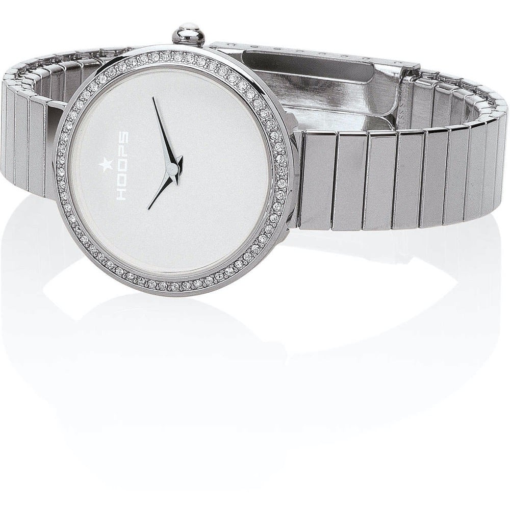 Orologio Donna HOOPS ETOILE 2605L-S01 Acciaio Elastico Bianco