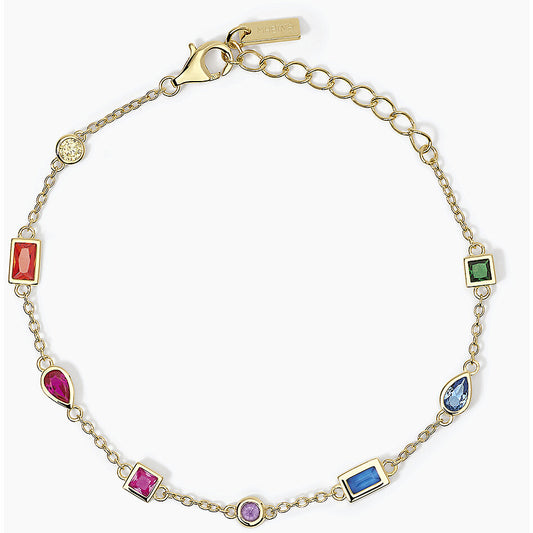 Bracciale Donna in Argento con Zirconi Multicolor Mabina Gioielli Rainbow 533746