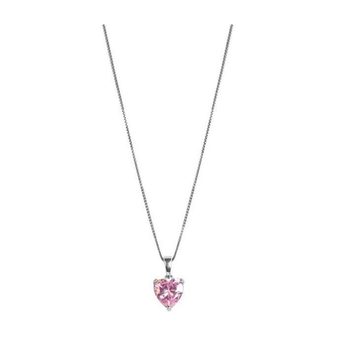 Collana Catena Con Cuore Rosa 130149