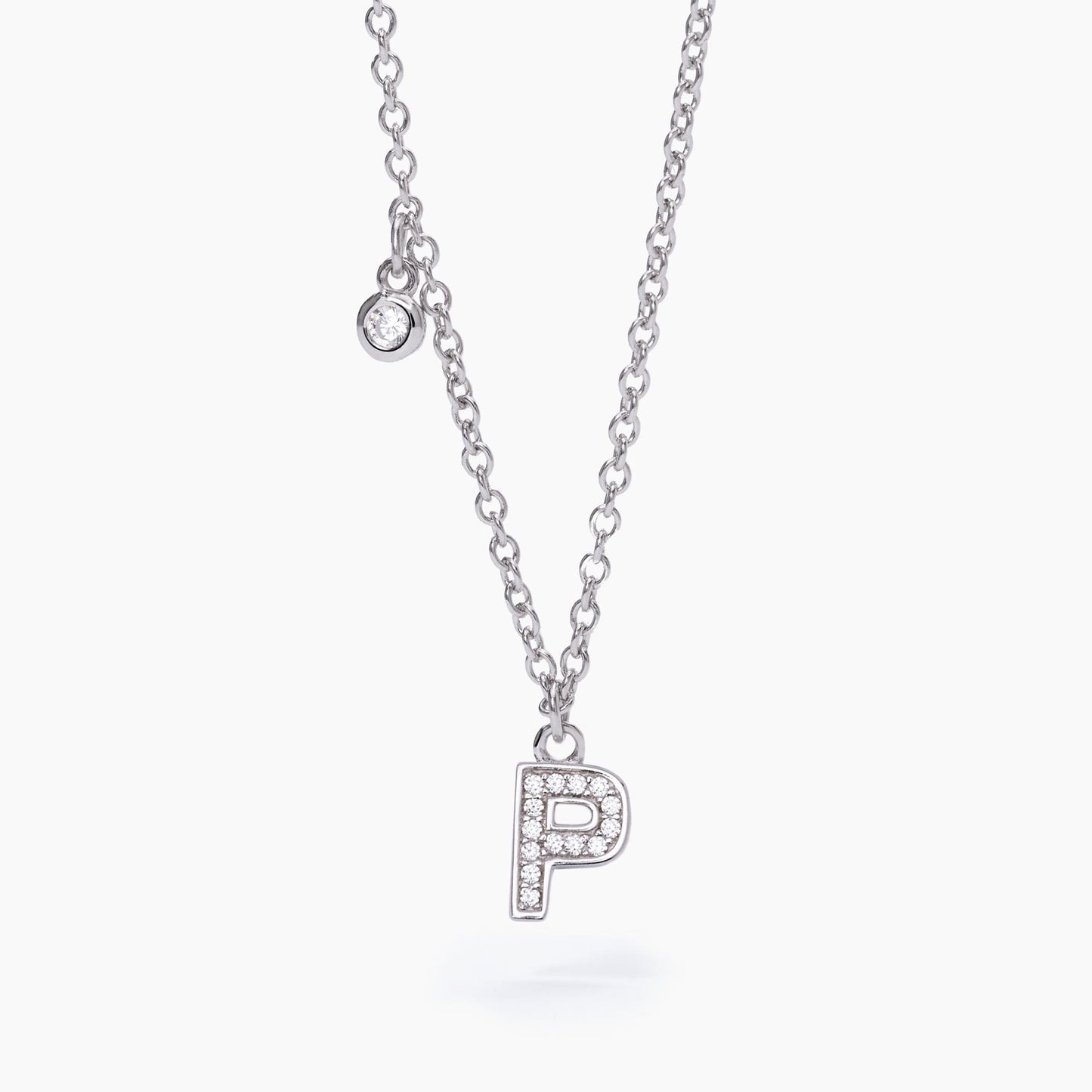 Collana Donna Mabina Lettera P in Argento 553500P